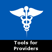 navigation tile for the Tools for Providers section of the website