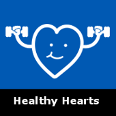navigation tile for the Healthy Hearts section of the website