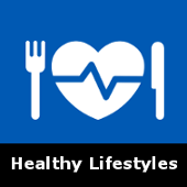 navigation tile for the Healthy Lifestyles section of the website