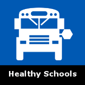 navigation tile for the Healthy Schools section of the website