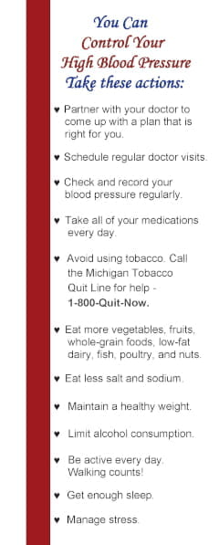 front of High Blood Pressure Bookmark