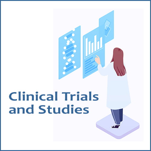 clinical trials and studies icon