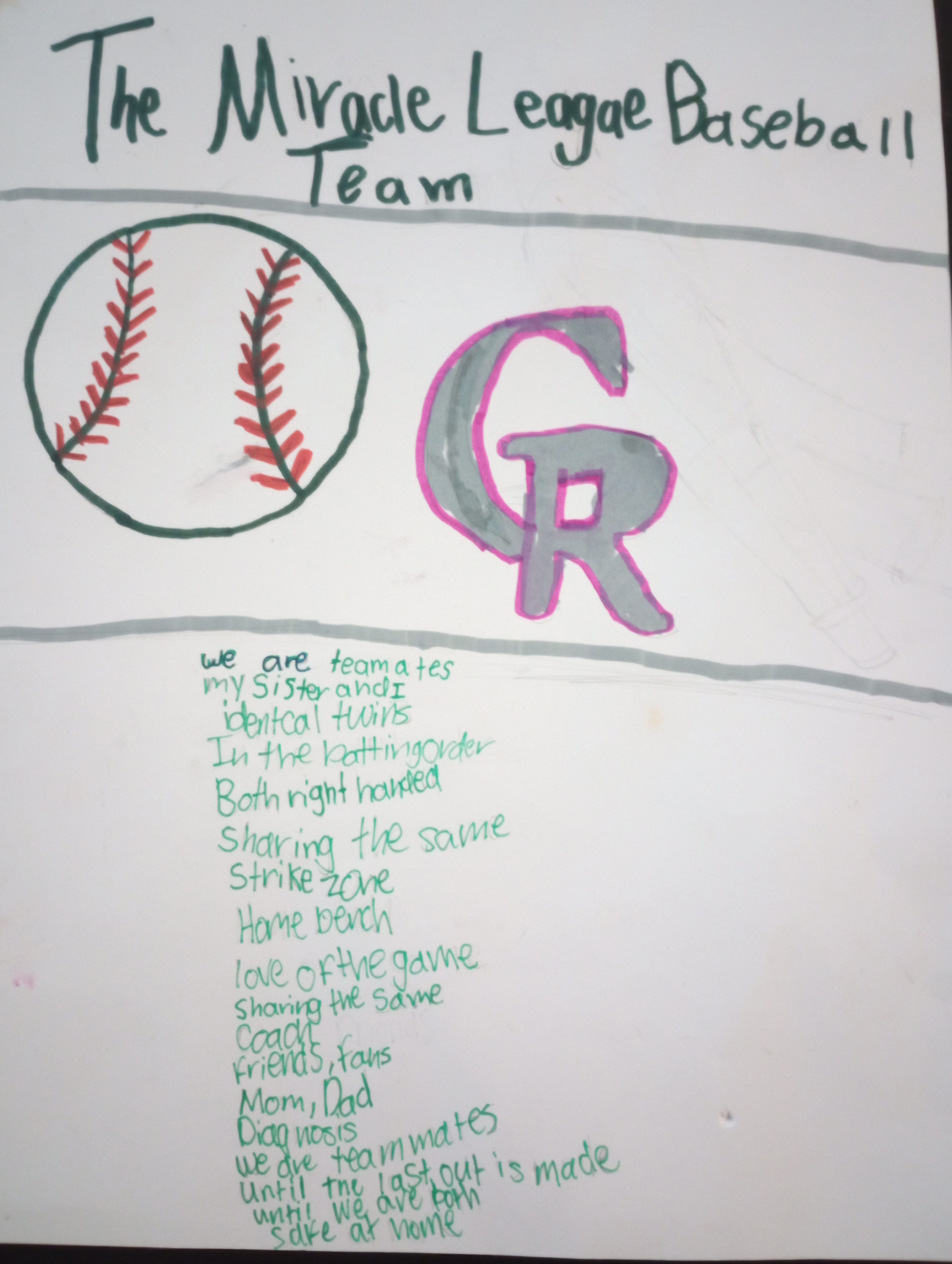 Corissa Puttman - The Miracle League Baseball Team