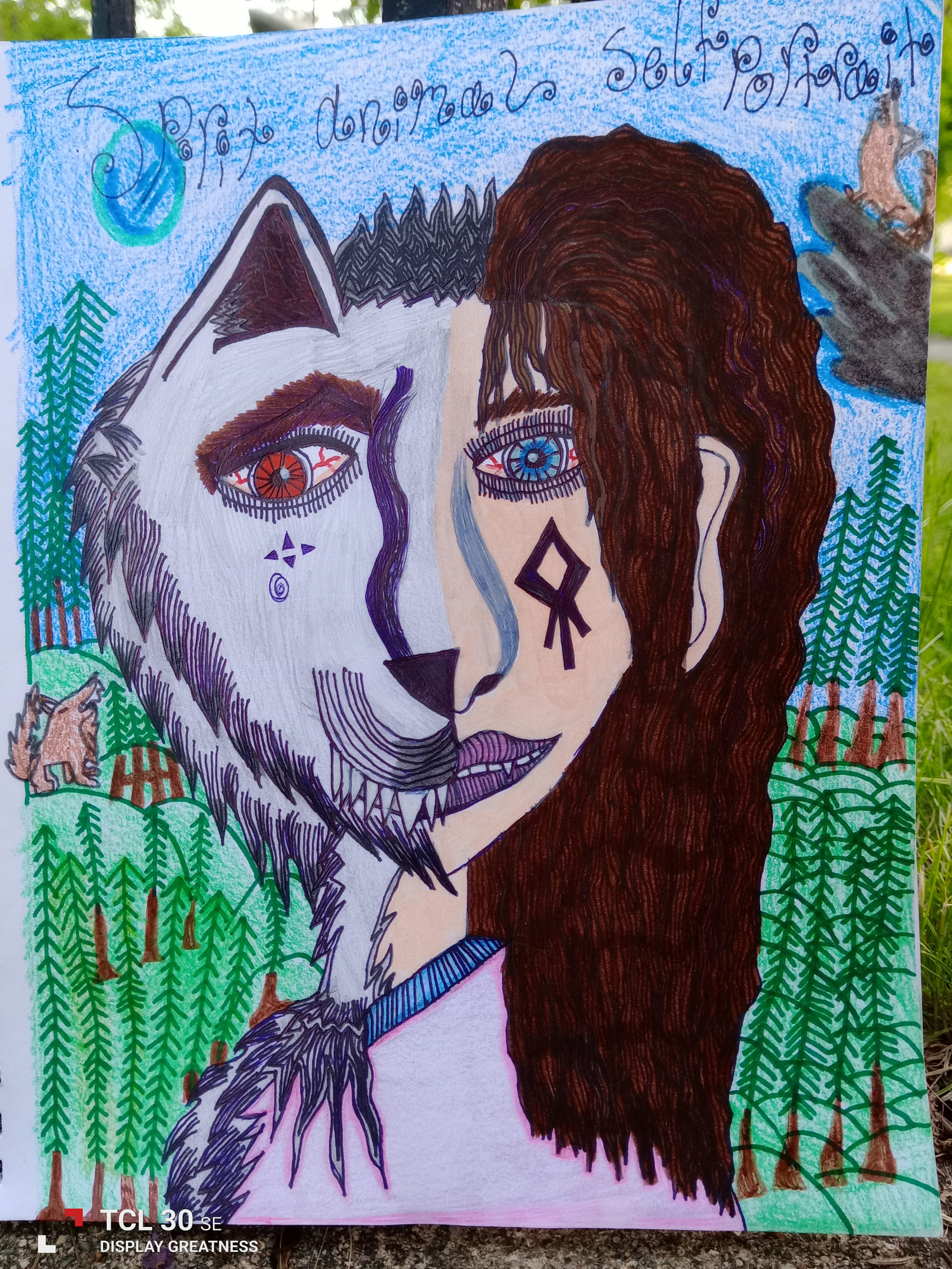 Angelina Helwig - Spirit Animal Self Portrait