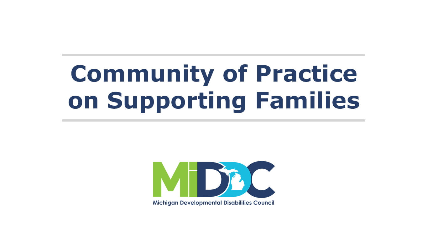 Logo for CoP on Supporting Families