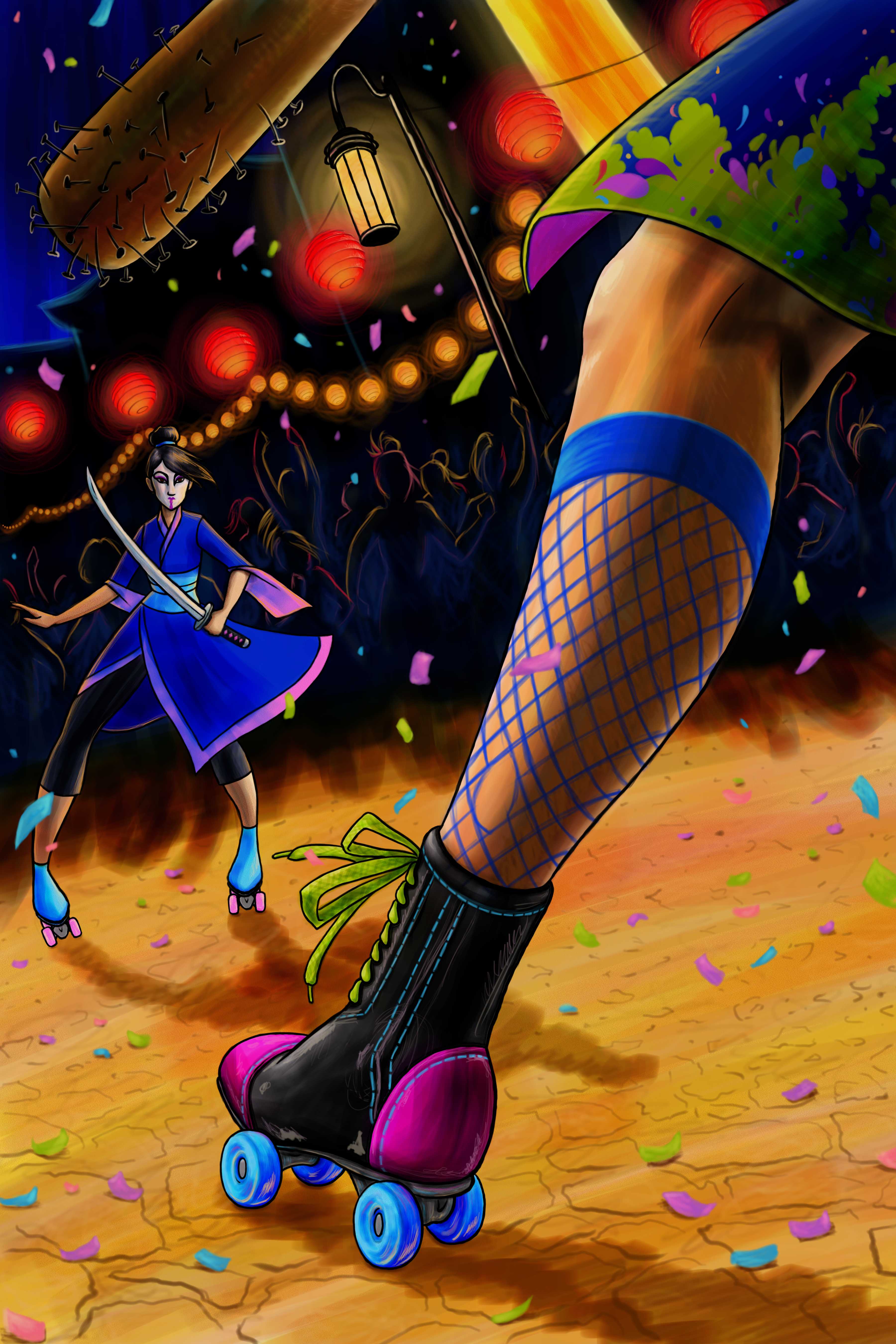 Grace McIntee - Cyberpunk Skater Girls