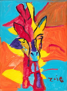 Artwork by Zoie Abrams. Title: Big Giraffe