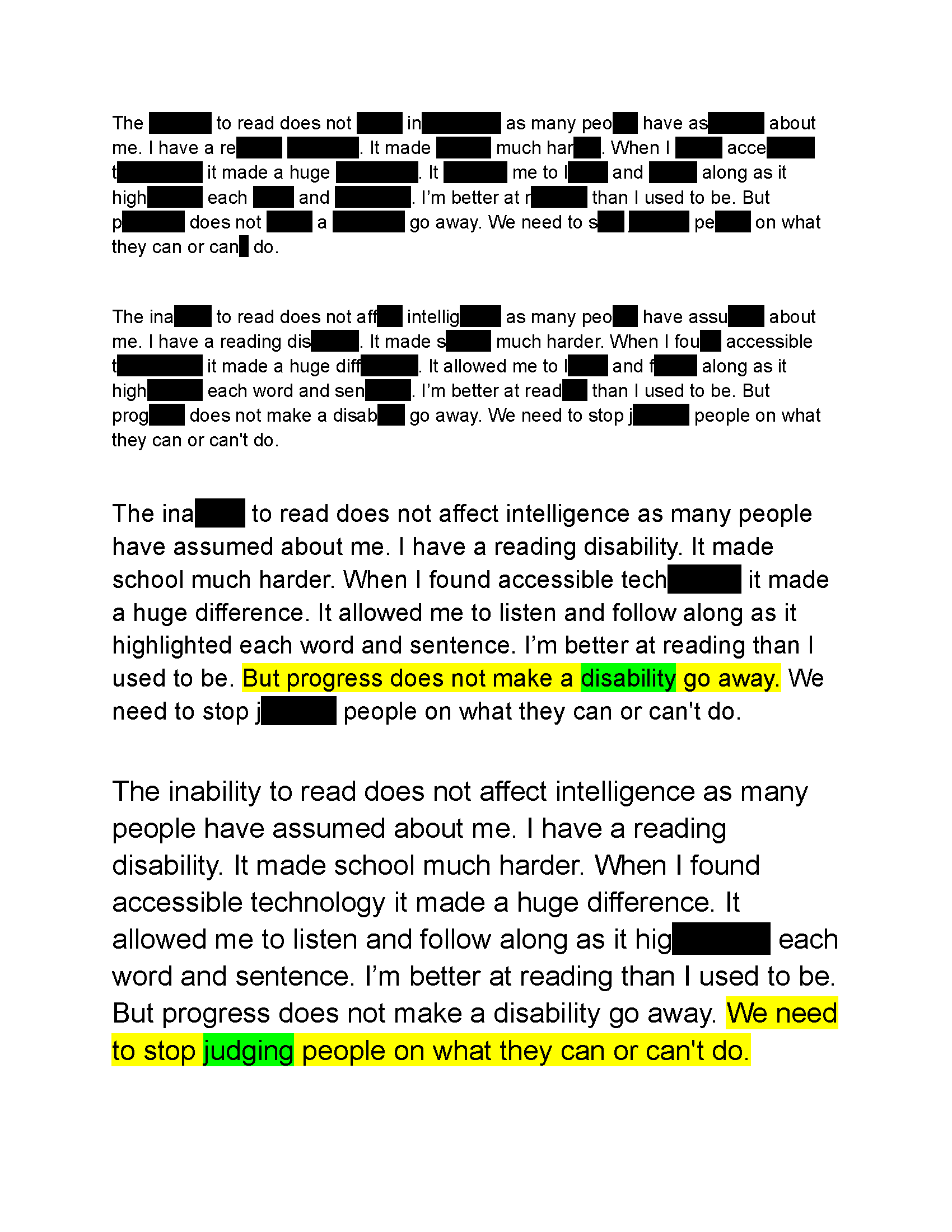 Artist: Megan Braun. Title of Artwork: The Challenge. Artist Description: A digital design showing my experience with reading.