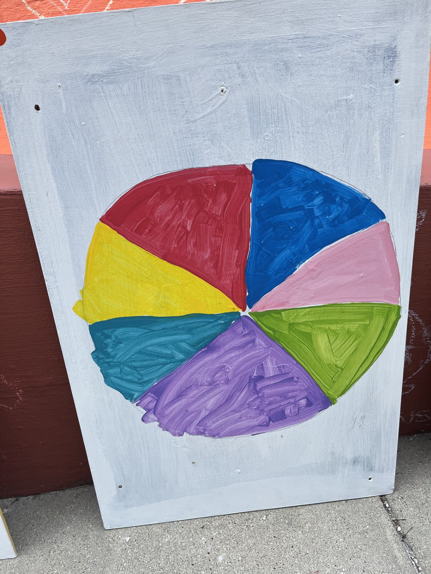 Artist: Sophie Lash. Title of Artwork: Pizza. Artist Description: like pizza, people come in all shapes, colors and sizes and abilities.