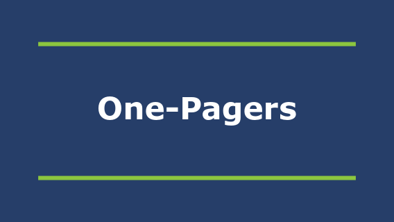 Graphic for One-Pagers