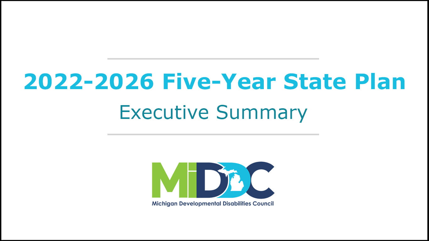 Logo for Executive Summary of Five-Year State Plan