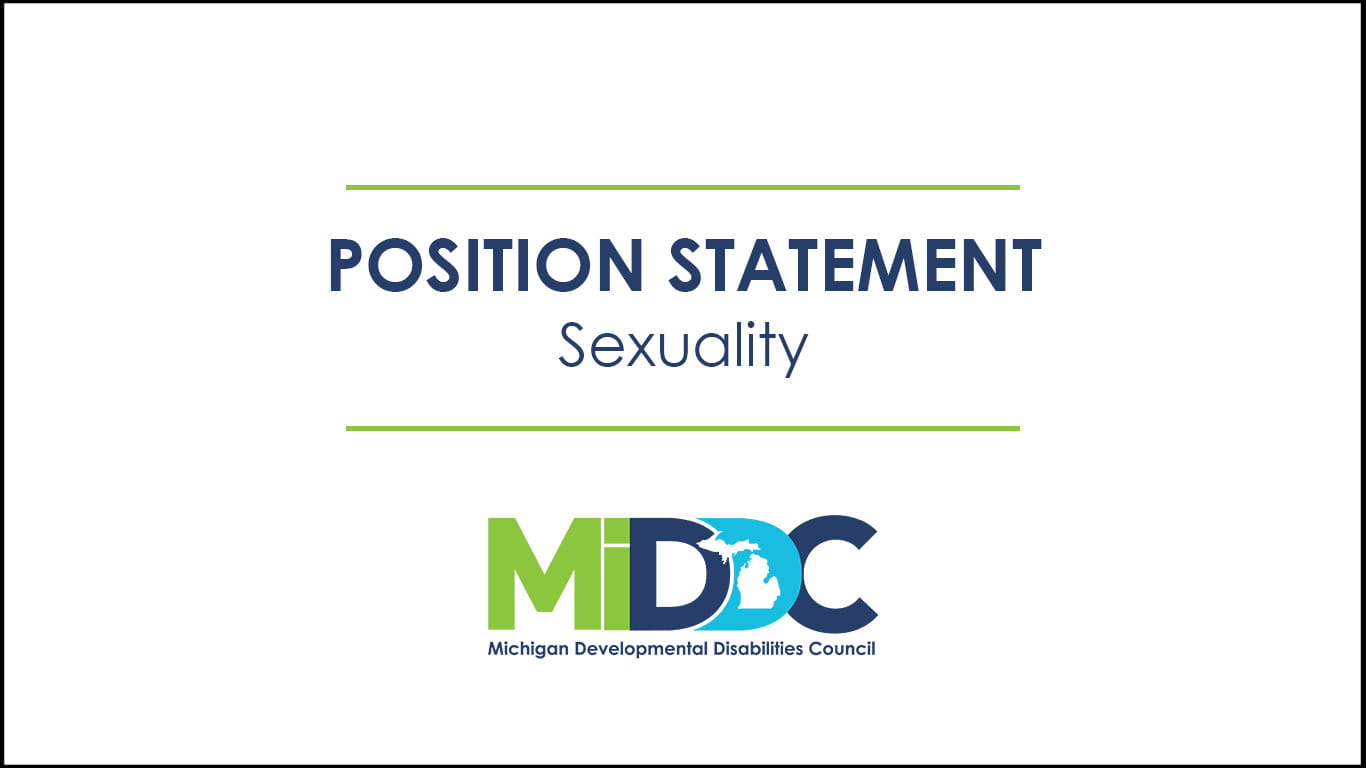 Logo for MiDDC Position Statement on Sexuality