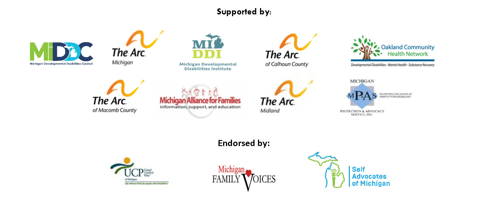 Supported Decision Making Coalition Logos