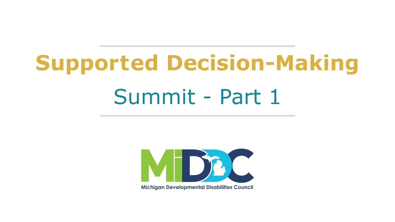 Logo for Supported Decision Making Summit Part 1