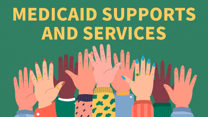 Medicaid supports and services graphic