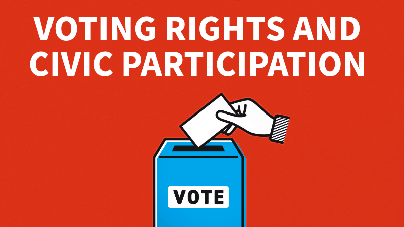 Voting Rights and Civic Participation Graphic