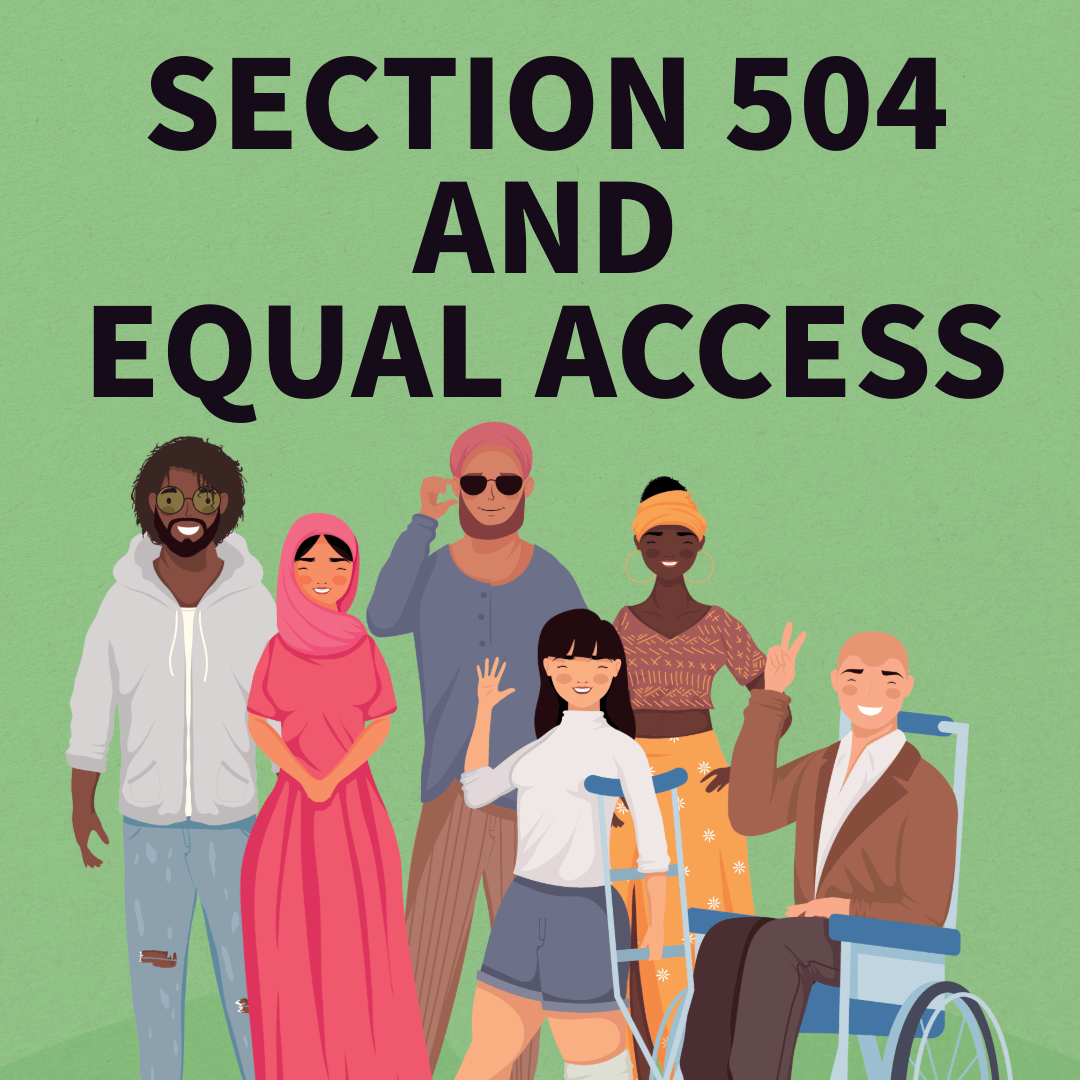 Section 504 and Equal Access Graphic