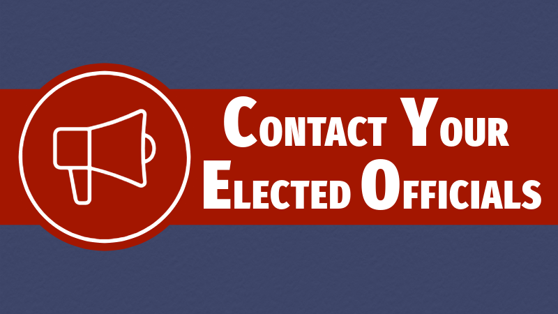 Contact Your Elected Officials Graphic