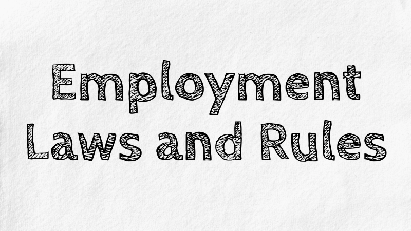 YEAH HUB Employment Laws and Rules Graphic
