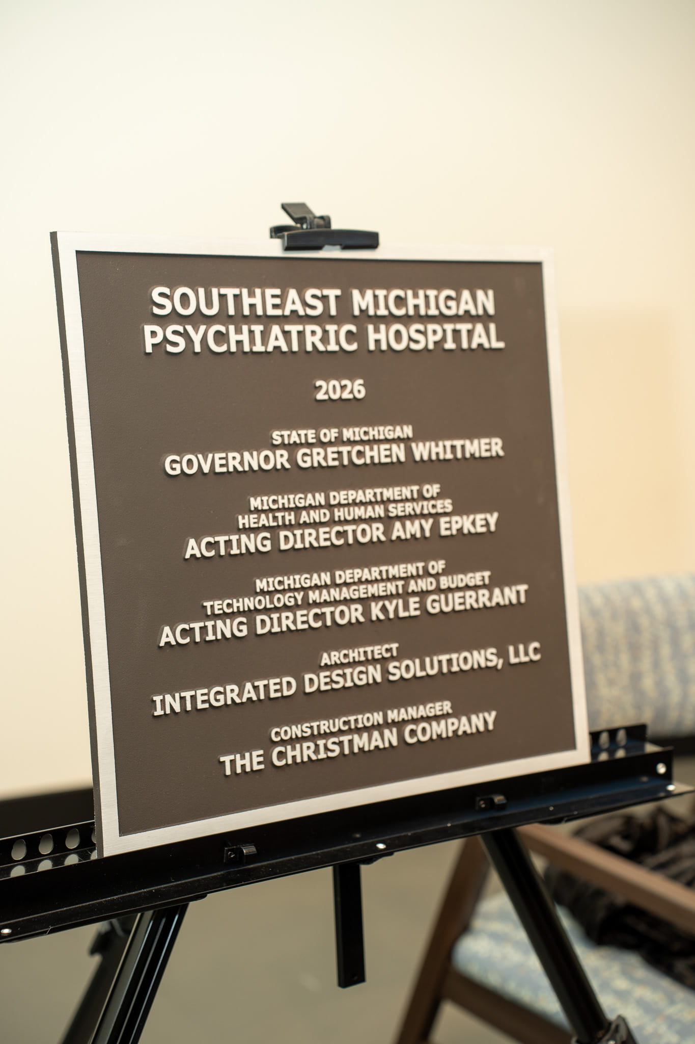 October 7 dedication of the Southeast Michigan Psychiatric Hospital.