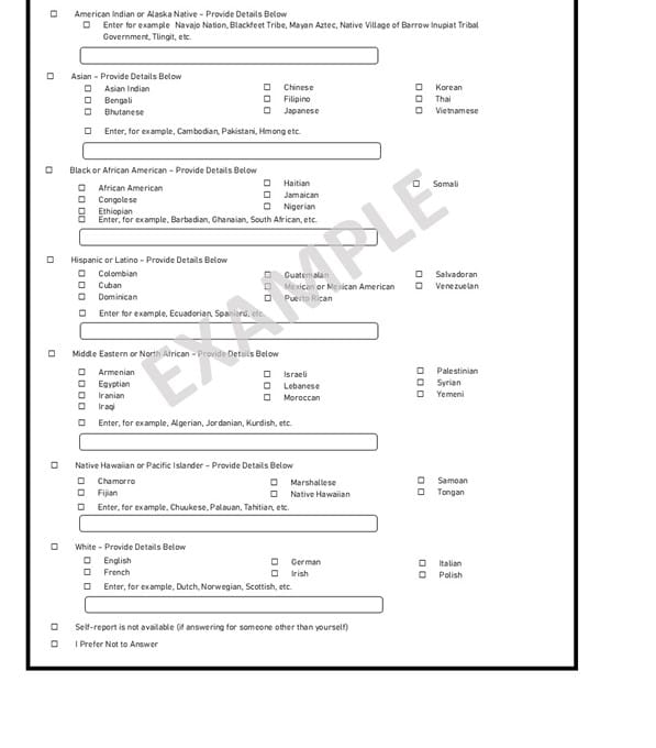image depicting a race/ethnicity questionaire