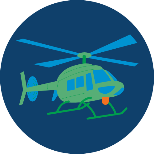 Icon image of a helicopter.