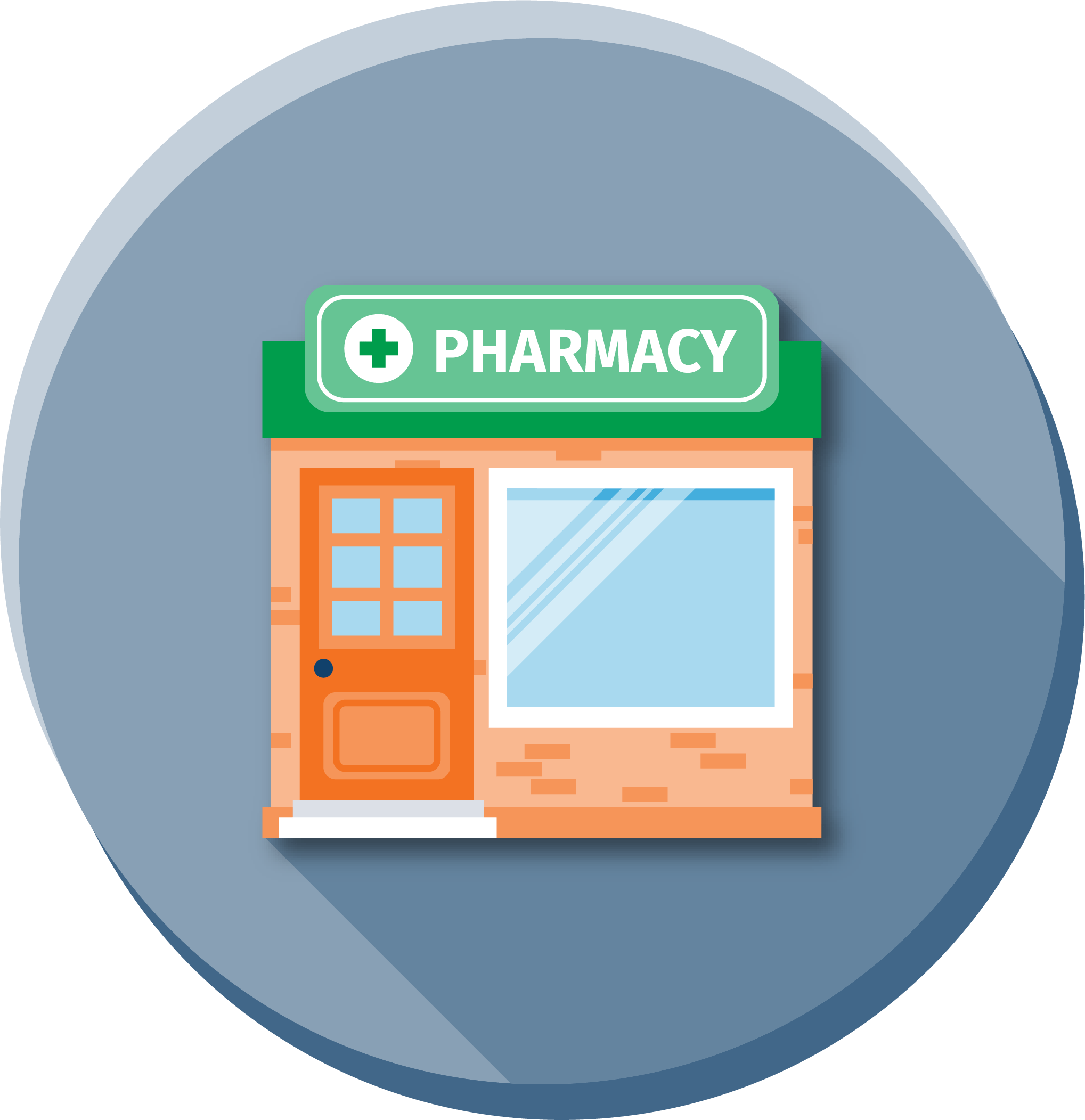 a pharmacy storefront