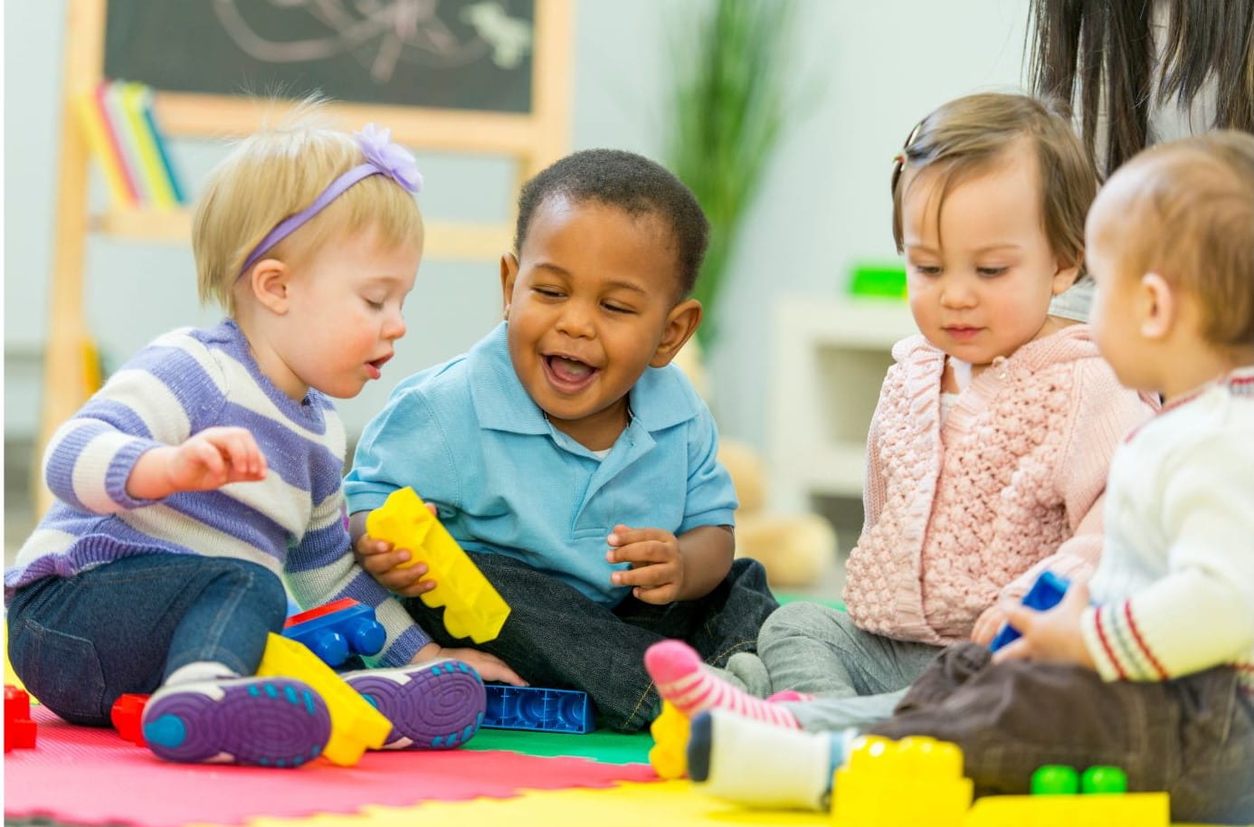 photo of babies playing