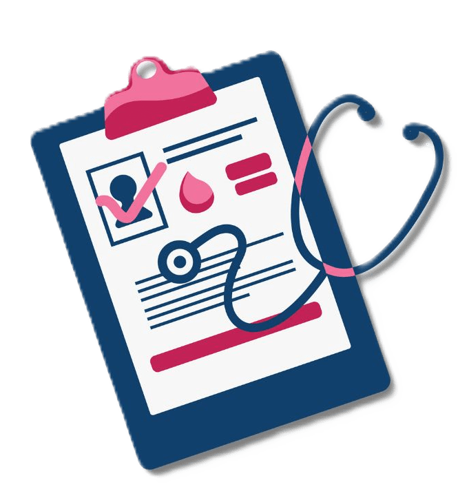 clipboard and stethoscope