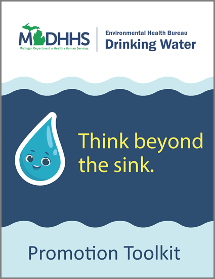 Cover of the Think beyond the sink promotion toolkit.