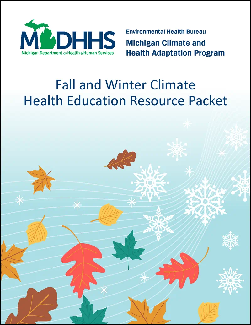 Cover page of the MICHAP Fall and Winter Climate Health Education Resource Packet