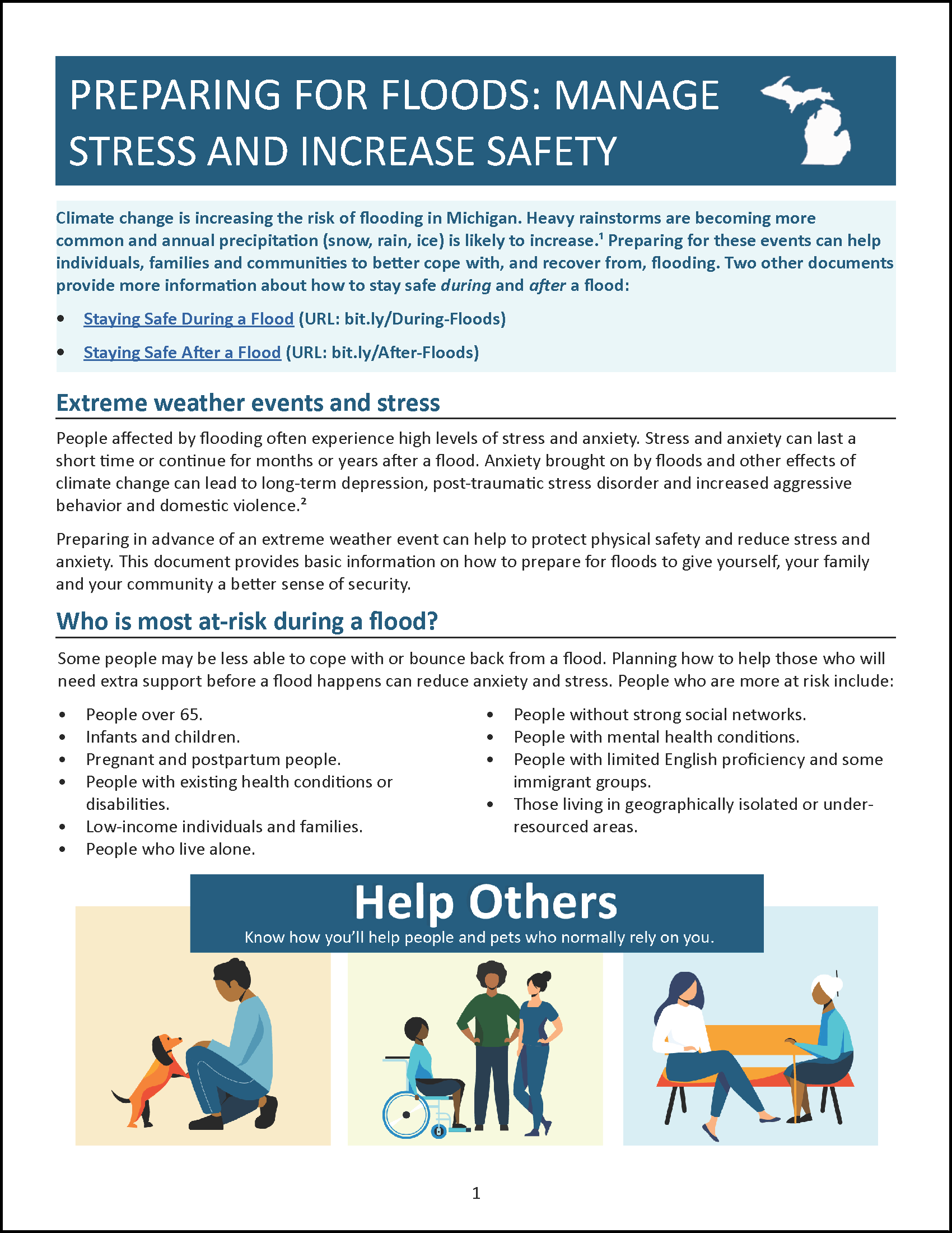 Thumbnail image of preparing for floods fact sheet