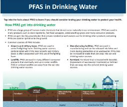 PFAS in drinking water fact sheet thumbnail