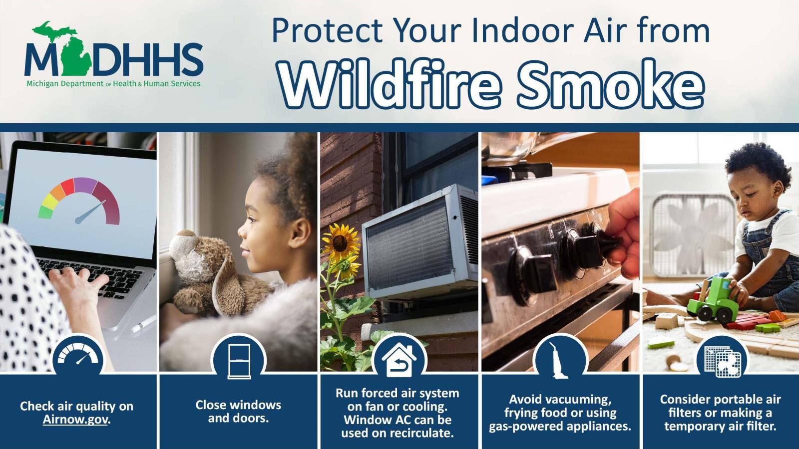 Wildfire smoke social media image