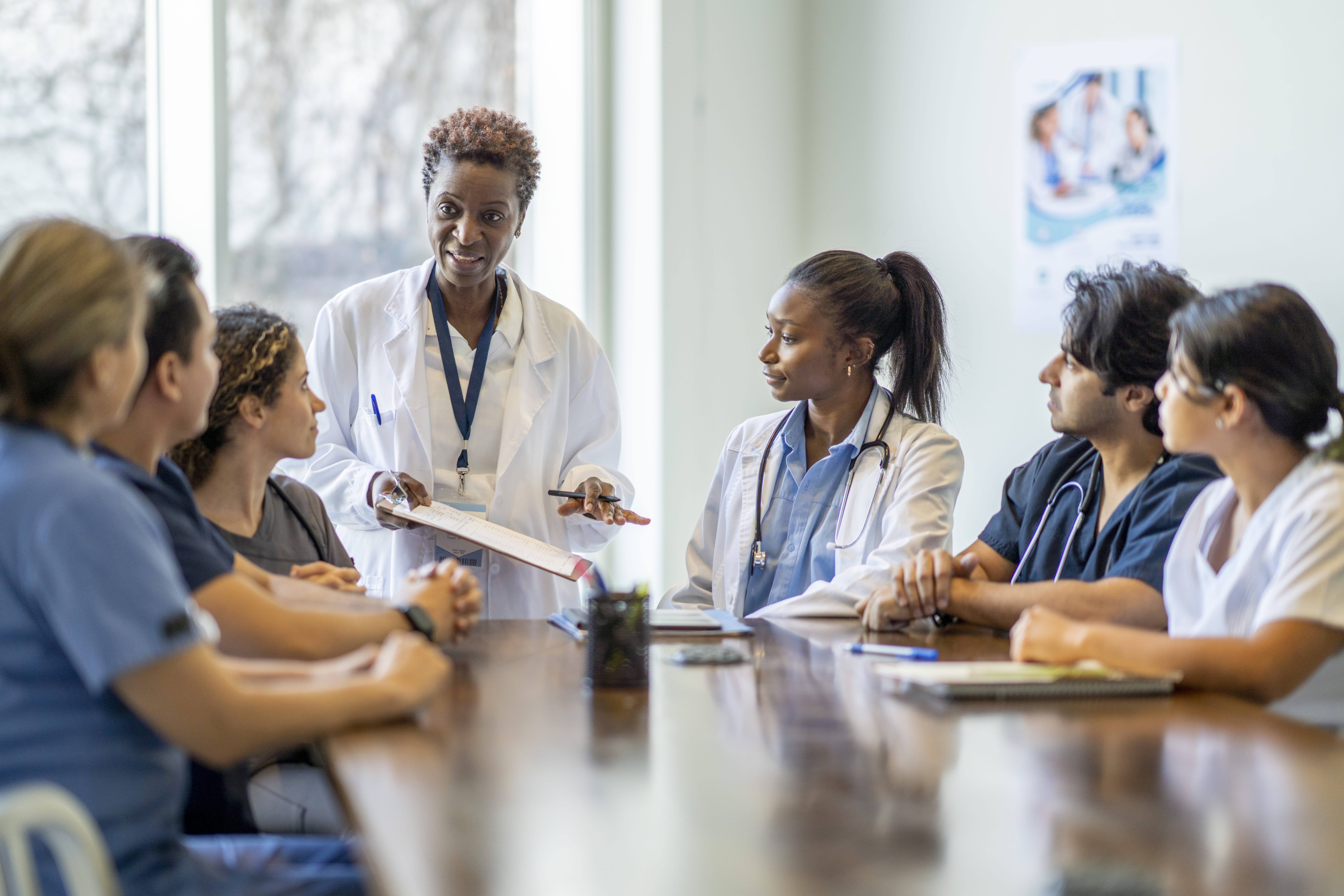 medical team at conference table