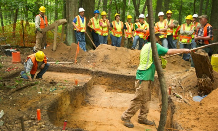Archeological dig on the proposed right of way of M-231 near Nunica in Ottawa County.