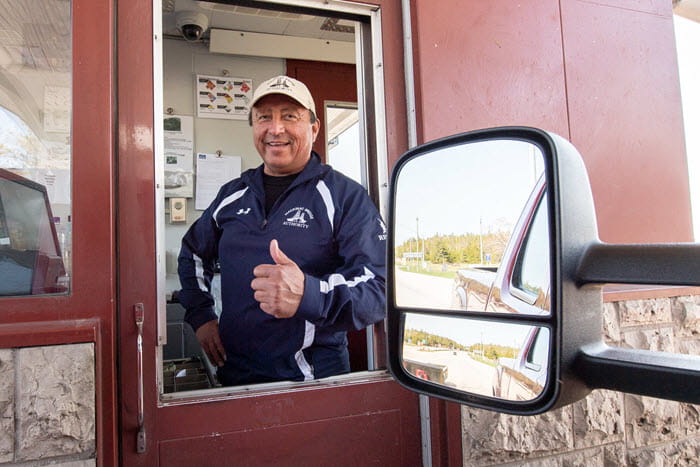 Pat Rickley collects a toll.