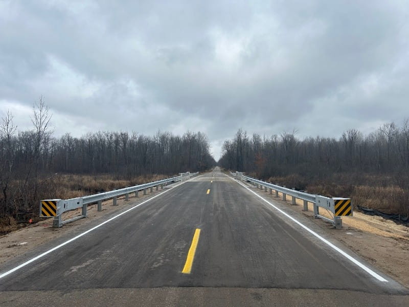 The Dorr Road bridge in Missaukee County was reopened to traffic Nov. 15 as part of the Michigan Department of Transportation (MDOT) local agency bridge bundling program.