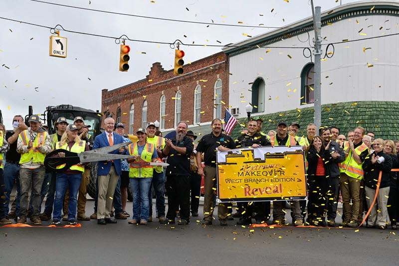 State Transportation Director Brad Wieferich and MDOT employees were invited to take part in a ribbon cutting and reception Sept. 25 for the near-completion of the M-55/I-75 BL project in West Branch, which the Chamber of Commerce had dubbed the Extreme Makeover: West Branch Edition
