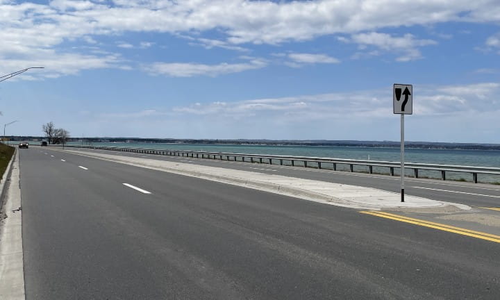 US-31, M-72 lane separation project.