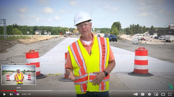 YouTube screen shot of Director Brad Wieferich.