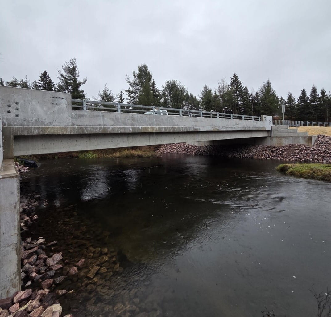 ¬The County Road JAD bridge over the Carp River in Marquette County reopened to traffic Friday, Nov. 7, as part of the Michigan Department of Transportation  (MDOT) local agency bridge bundling program. (Photo by OHM Advisors)