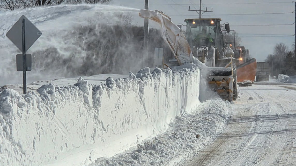 Chippewa County Road Commission sent a snowblower and crew to Delta County to help clear deeply drifted snow following the recent blizzard event. 
