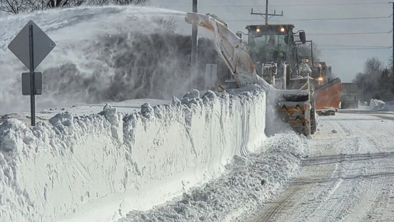 Chippewa County Road Commission sent a snowblower and crew to Delta County to help clear deeply drifted snow following the recent blizzard event.
