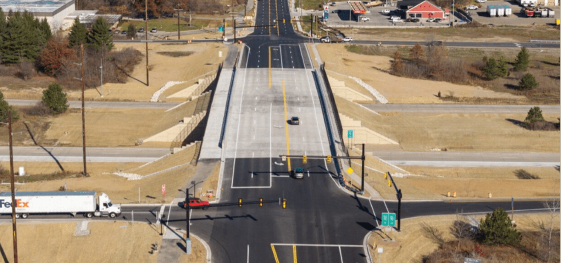 Fruit Ridge Avenue Bridge aerial photograph