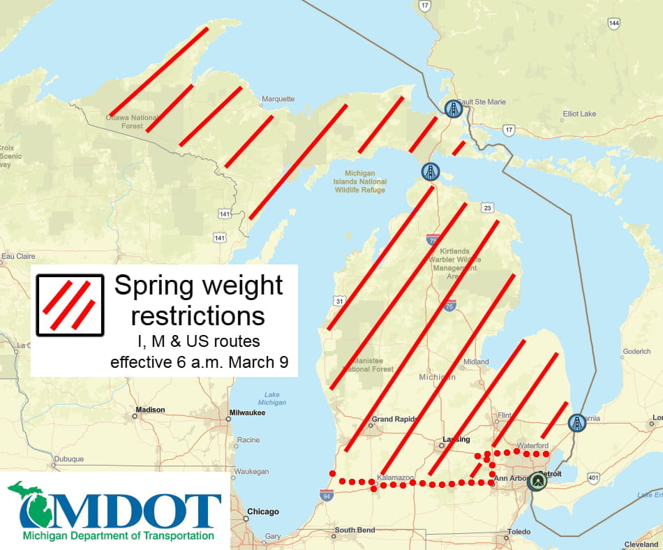Spring Weight Restrictions March 5