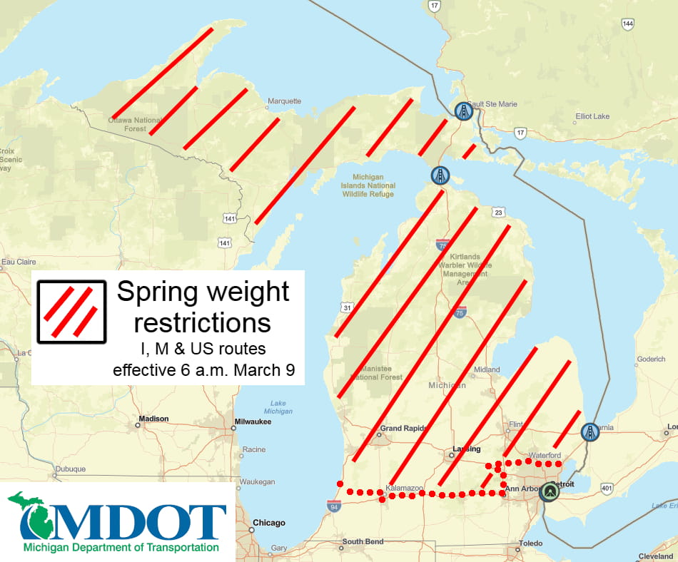 Spring Weight Restrictions March 5