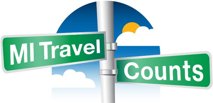 Mi Travel Counts Logo