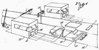 Illustration. Automatic toll charging system, U.S. Patent 3602881