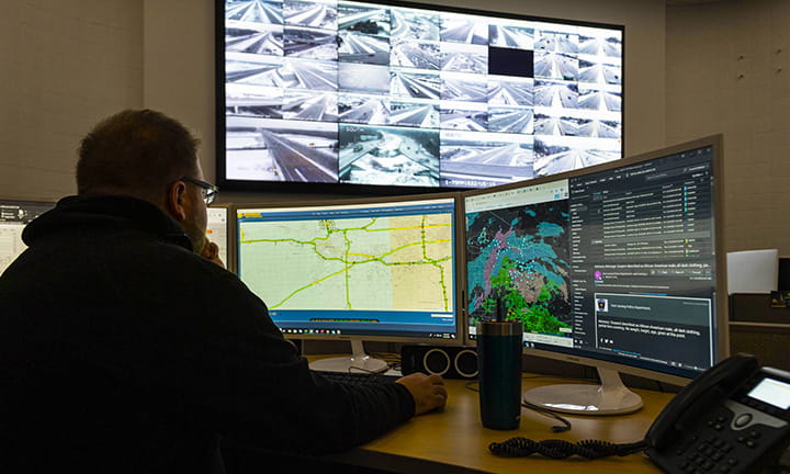 View of Transportation Operations Center